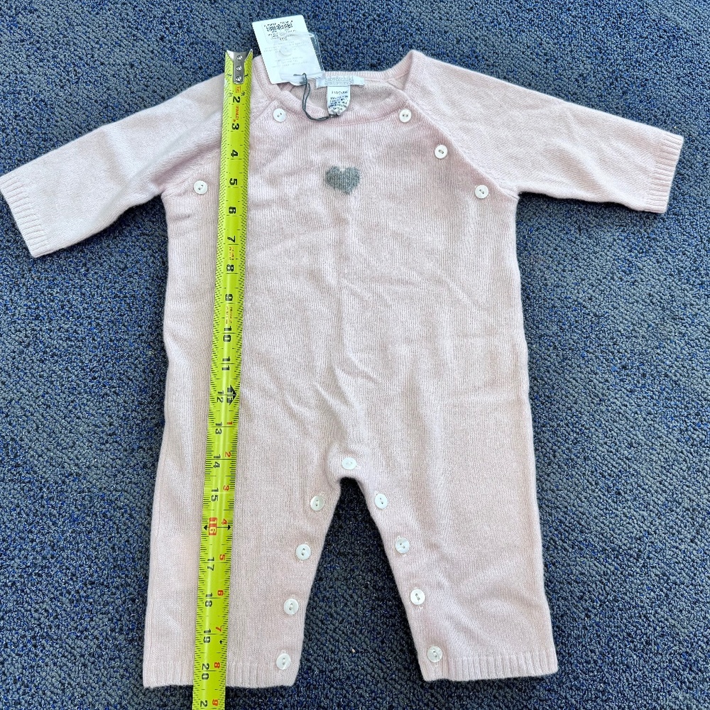 Restoration Hardware Baby & Child Pink Cashmere One Piece Size 3-6M NWT